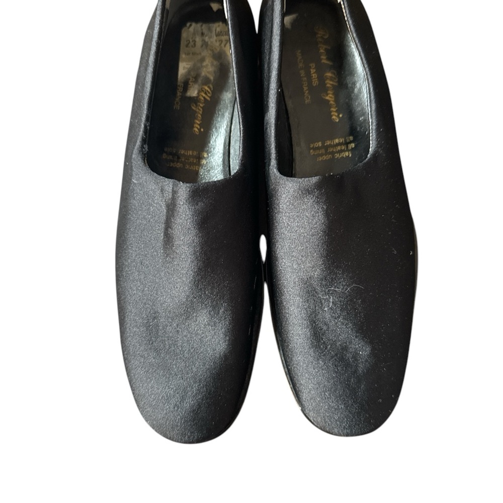 ROBERT CLERGERIE Black Satin Loafers WORN once